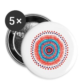 Moody - Buttons large 2.2''/56 mm (5-pack) - white - Front