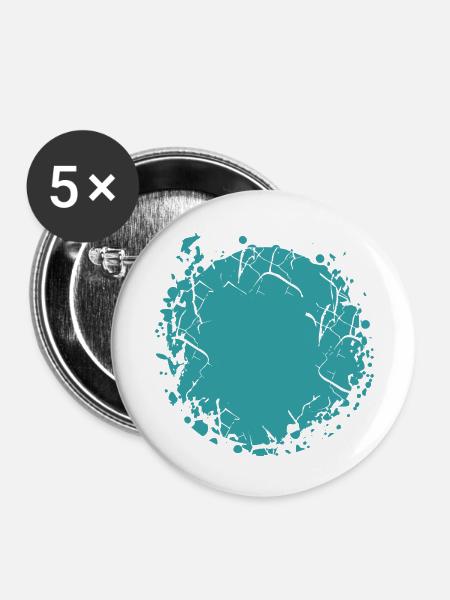 Vector background de - Buttons groß 56 mm (5er Pack) - Weiß