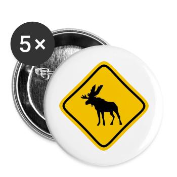 Caribou - Buttons large 2.2''/56 mm (5-pack) - white - Front