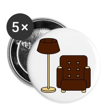 floor_lamp_and_armchair - Buttons large 2.2''/56 mm (5-pack) - white - Front