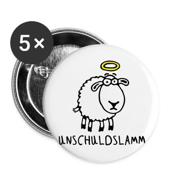 unschuldslamm_042012_c_2c - Lot de 5 grands badges (56 mm) - blanc - Devant