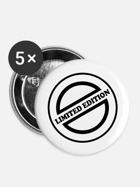 Limited Edition - Stempel - Buttons groß 56 mm (5er Pack) - Weiß