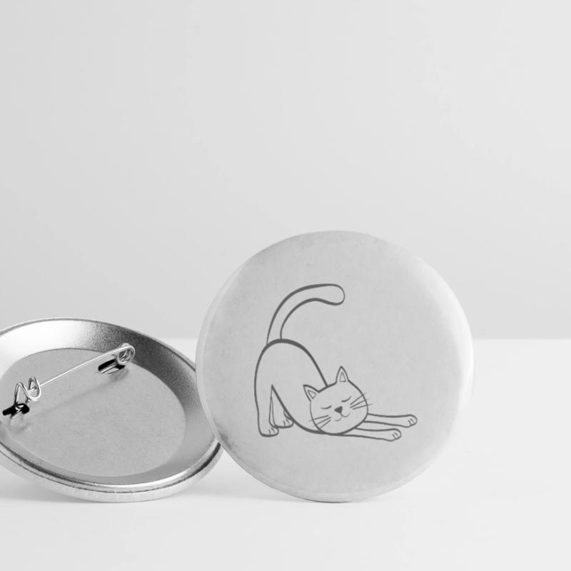 Chat extensible chat chaton stretching stretching Lot de 5 grands badges (56 mm)