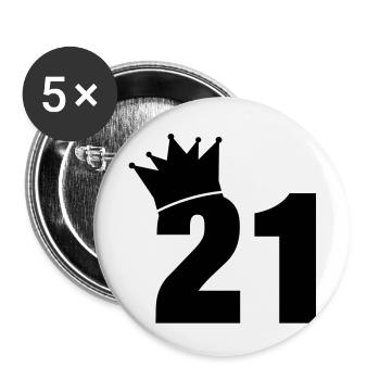 21_krone_f1 - Buttons large 2.2''/56 mm (5-pack) - white - Front