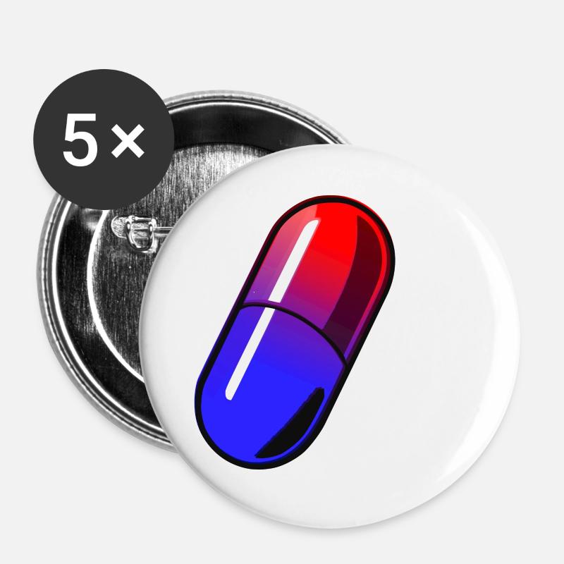 Gélule - Buttons large 2.2''/56 mm (5-pack) - white