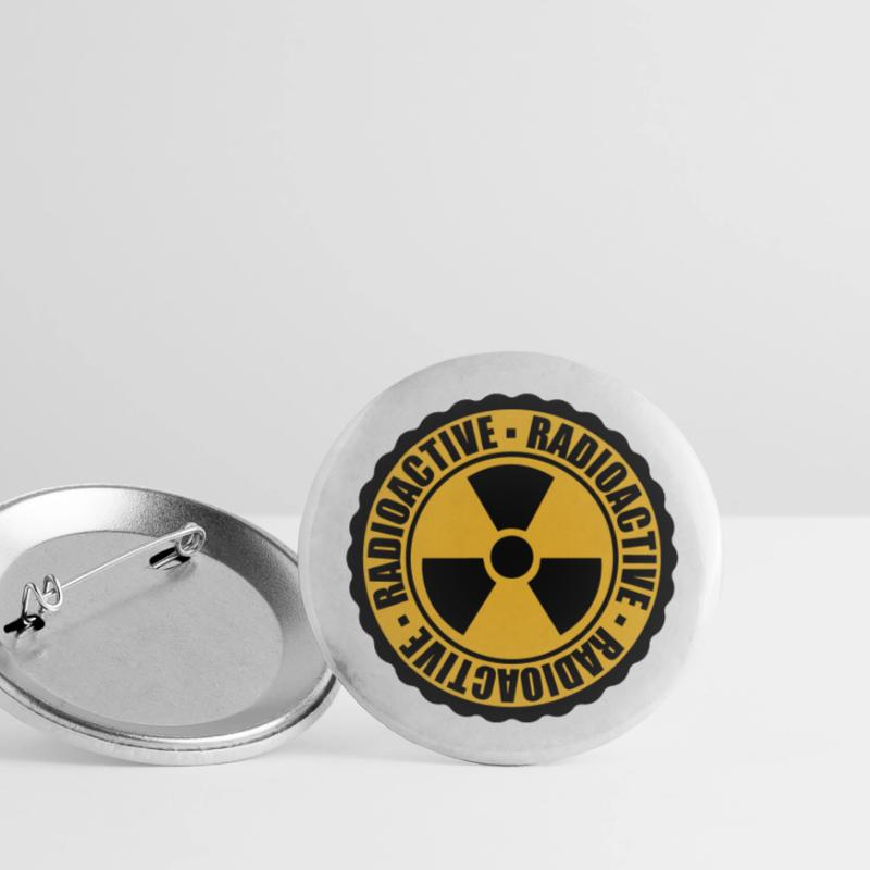 stamp danger caution caution caution atomic bomb Buttons large 2.2''/56 mm (5-pack)