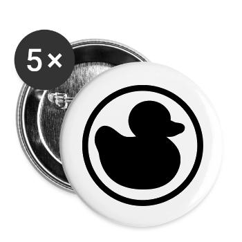 ente_2__f1 - Buttons groß 56 mm (5er Pack) - Weiß - Vorne