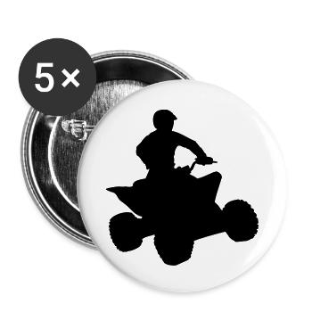 quad___f1 - Lot de 5 grands badges (56 mm) - blanc - Devant