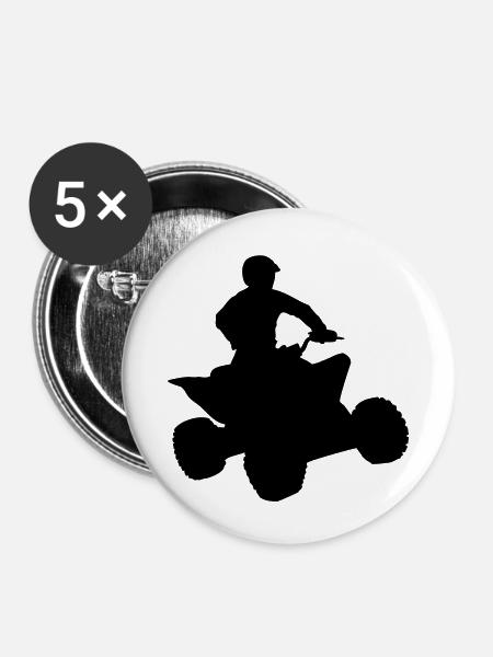 quad___f1 - Buttons groß 56 mm (5er Pack) - Weiß