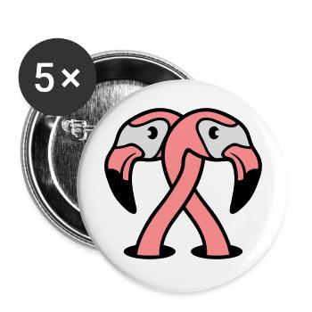 2 friends team couple love couples in love sat - Buttons large 2.2''/56 mm (5-pack) - white - Front