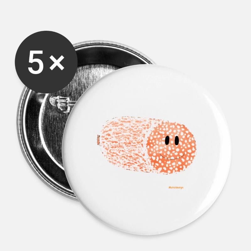 salami - Buttons large 2.2''/56 mm (5-pack) - white