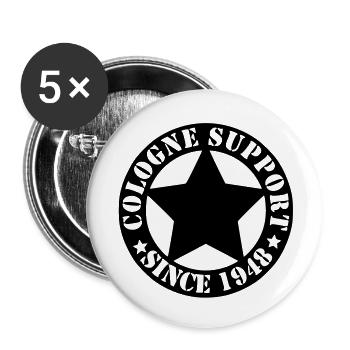 Cologne Support Since 1948 - Buttons groß 56 mm (5er Pack) - Weiß - Vorne