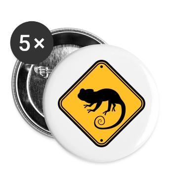 shield note caution warning caution danger con - Buttons large 2.2''/56 mm (5-pack) - white - Front