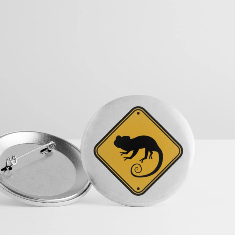 shield note caution warning caution danger con Buttons large 2.2''/56 mm (5-pack)