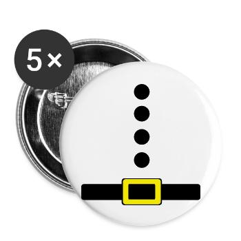 belt - Buttons large 2.2''/56 mm (5-pack) - white - Front