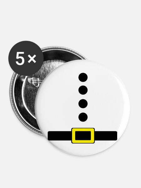belt - Buttons groß 56 mm (5er Pack) - Weiß