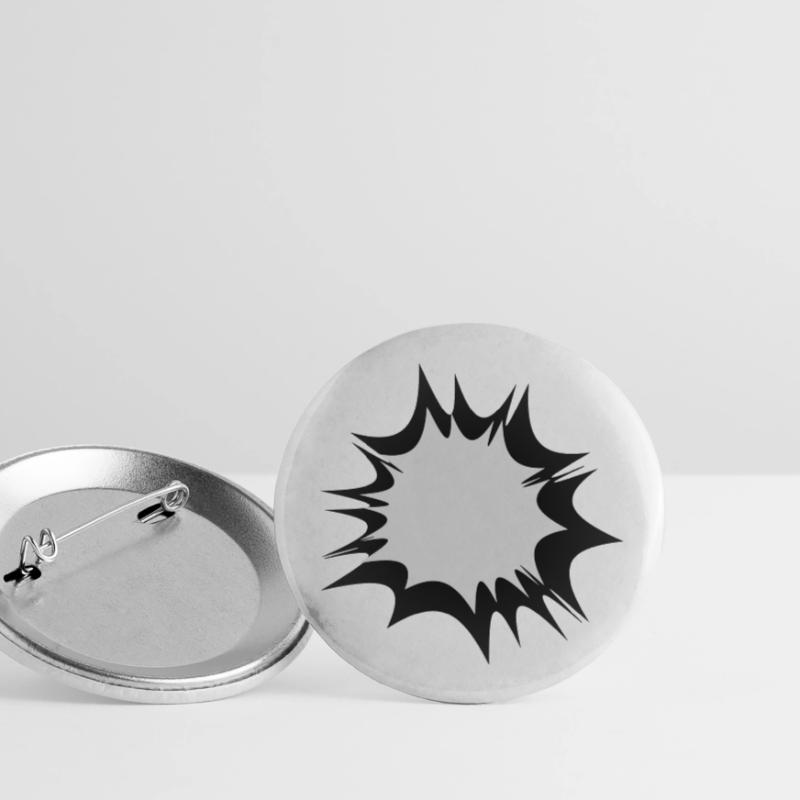 Comic speech bubble explosion Buttons large 2.2''/56 mm (5-pack)