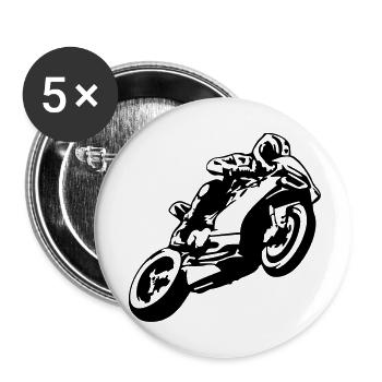1199 Panigale S - Buttons groß 56 mm (5er Pack) - Weiß - Vorne