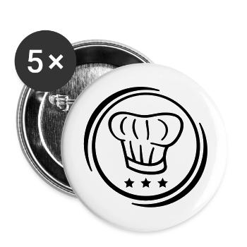 kochmuetze_1__f1 - Buttons large 2.2''/56 mm (5-pack) - white - Front