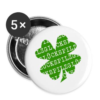 LUCKY (coloured) - Buttons large 2.2''/56 mm (5-pack) - white - Front