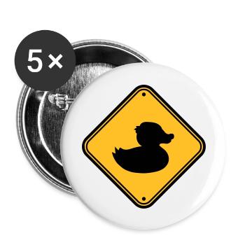 zone shield prohibited note danger caution - Buttons large 2.2''/56 mm (5-pack) - white - Front
