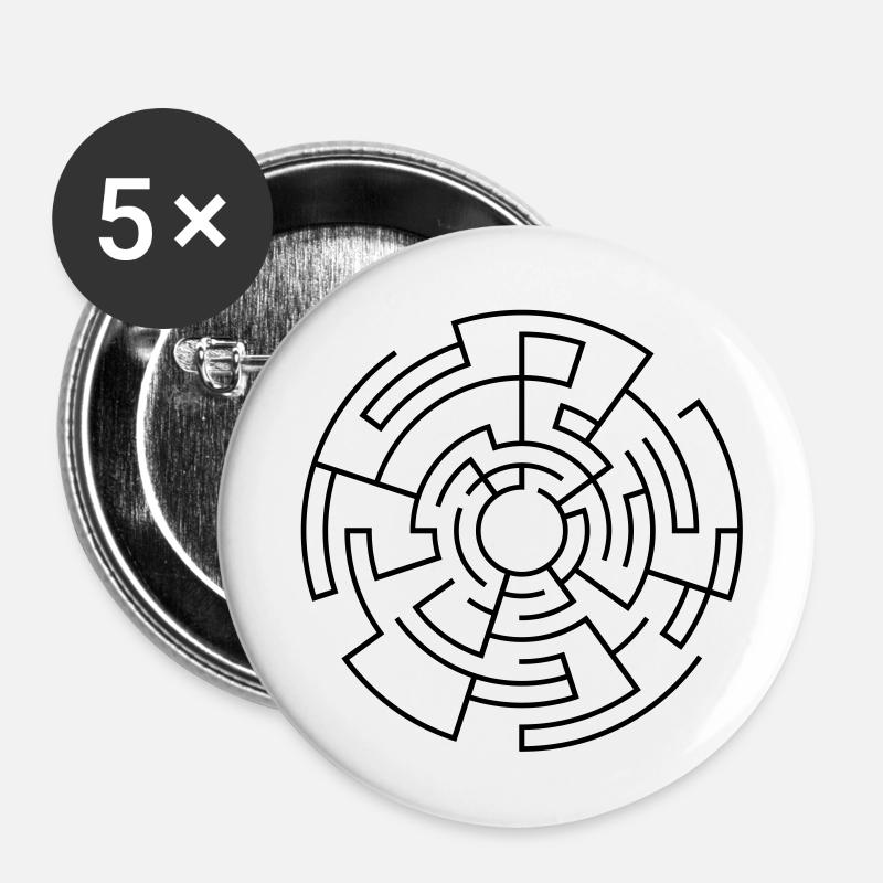 maze - Buttons large 2.2''/56 mm (5-pack) - white