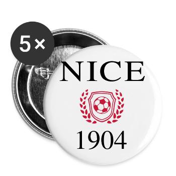 Nice Origin 1904 - Buttons large 2.2''/56 mm (5-pack) - white - Front