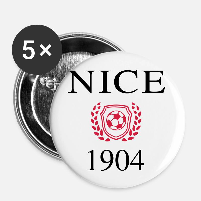 Nice Origin 1904 - Buttons large 2.2''/56 mm (5-pack) - white