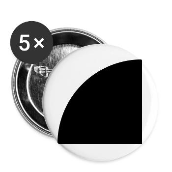 Viertelkreis - Buttons groß 56 mm (5er Pack) - Weiß - Vorne