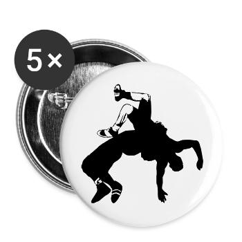Ringer - Buttons groß 56 mm (5er Pack) - Weiß - Vorne