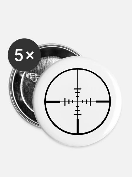 Killer - Buttons groß 56 mm (5er Pack) - Weiß