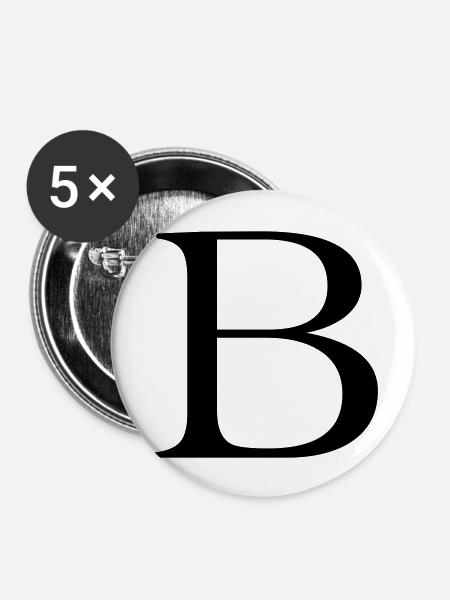 B - Buttons groß 56 mm (5er Pack) - Weiß