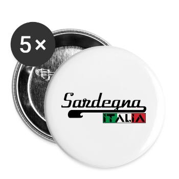 SARDEGNA ITALIA (b) - Lot de 5 grands badges (56 mm) - blanc - Devant