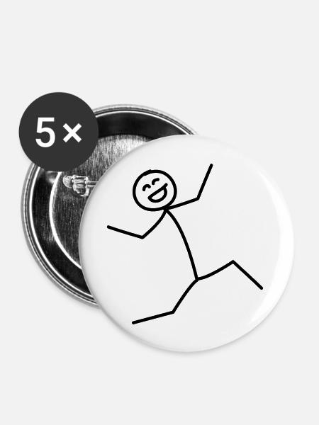 Happy Jumper - Buttons groß 56 mm (5er Pack) - Weiß