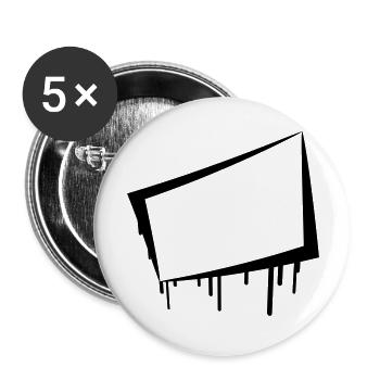 Frame - Buttons large 2.2''/56 mm (5-pack) - white - Front
