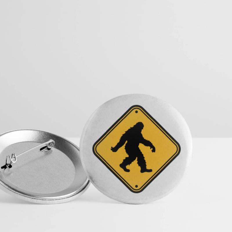 Shield note hazard caution caution zone warnun Buttons large 2.2''/56 mm (5-pack)