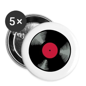 Vinyl - Buttons large 2.2''/56 mm (5-pack) - white - Front