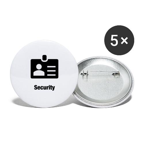 Security - Buttons groß 56 mm (5er Pack)