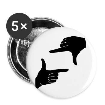 plein_cadre - Lot de 5 grands badges (56 mm) - blanc - Devant