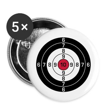 Target - Buttons large 2.2''/56 mm (5-pack) - white - Front