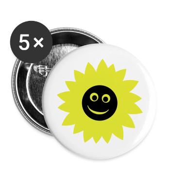 sunflower - Buttons large 2.2''/56 mm (5-pack) - white - Front