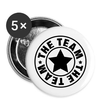 the_team_f1_ - Buttons groß 56 mm (5er Pack) - Weiß - Vorne