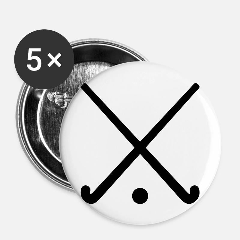Field hockey - Buttons large 2.2''/56 mm (5-pack) - white