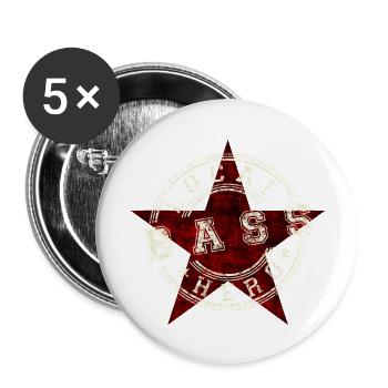 Local Hero Basse - Lot de 5 grands badges (56 mm) - blanc - Devant