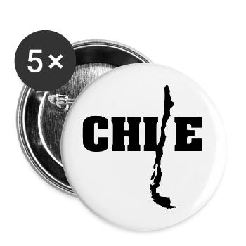 Chili (ID: 002004) - Lot de 5 grands badges (56 mm) - blanc - Devant