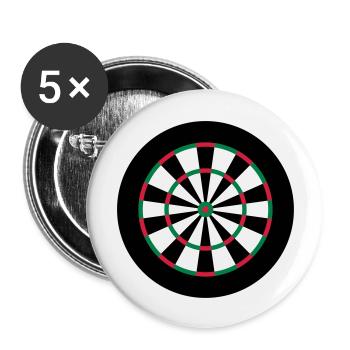 Dart Board - Buttons large 2.2''/56 mm (5-pack) - white - Front