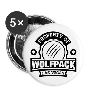 property_of_wolfpack_1_f1 - Buttons large 2.2''/56 mm (5-pack) - white - Front