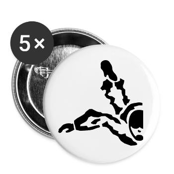 skydive - Buttons large 2.2''/56 mm (5-pack) - white - Front