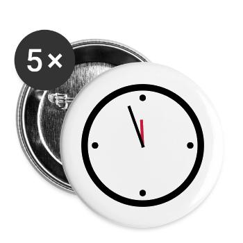 11:55 - Buttons large 2.2''/56 mm (5-pack) - white - Front