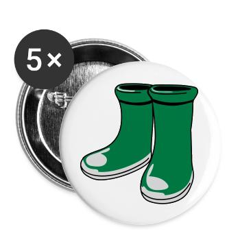 gummistiefel - Buttons large 2.2''/56 mm (5-pack) - white - Front